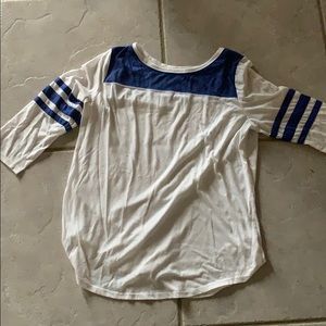 White and Blue Shirt